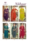 Nikhaar By Woodee Slub Rayon Kurti With Bottom Dupatta